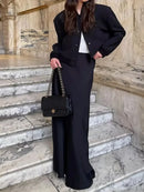 Satin Fishtail Maxi Skirt – Casual Elegance