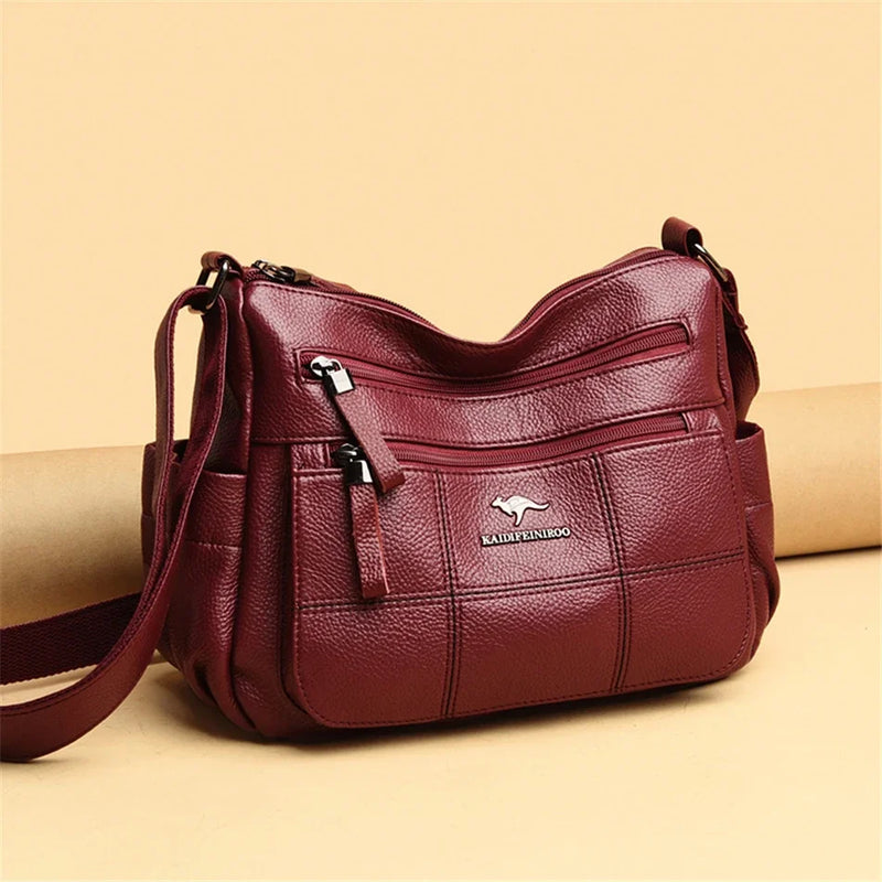 Luxury PU Leather Crossbody Handbag – Designer Style