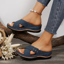 Casual Open Toe Slip-On Sandals – Plus Size Women’s Footwear