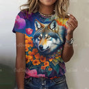 Gothic Wolf Oversized Graphic Tee