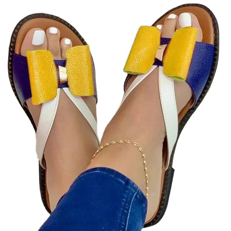 Butterfly Knot Casual Slip-On Sandals – Summer Slides