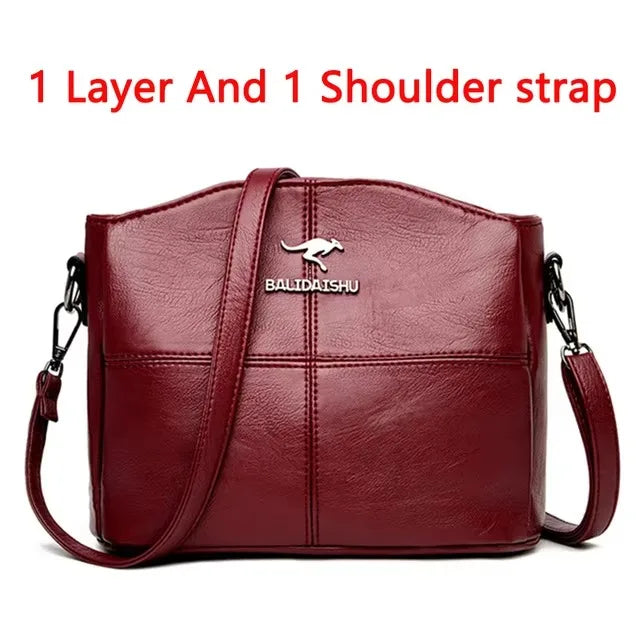 Luxury PU Leather Crossbody Handbag – Designer Style