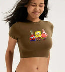 Spongebob & Patrick Crop Tee