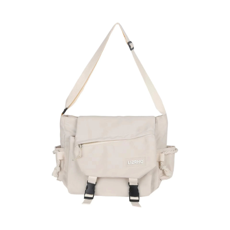 Nylon Large-Capacity Crossbody Messenger Bag – Unisex School Style