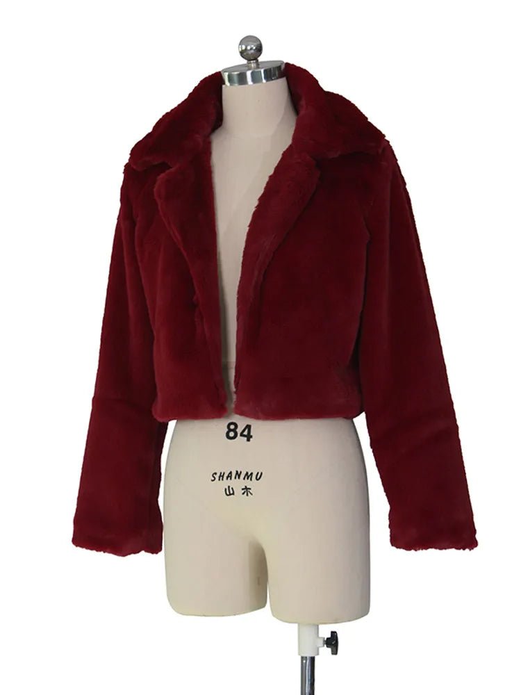 Soft Luxe Faux Rabbit Fur Overcoat