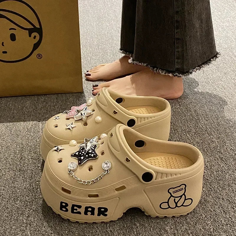 Soft EVA Platform Clogs – 2025 Garden & Beach Sandals