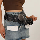 Retro Hollow Waist Cover Belt – Exaggerated Summer Fashion Accessory