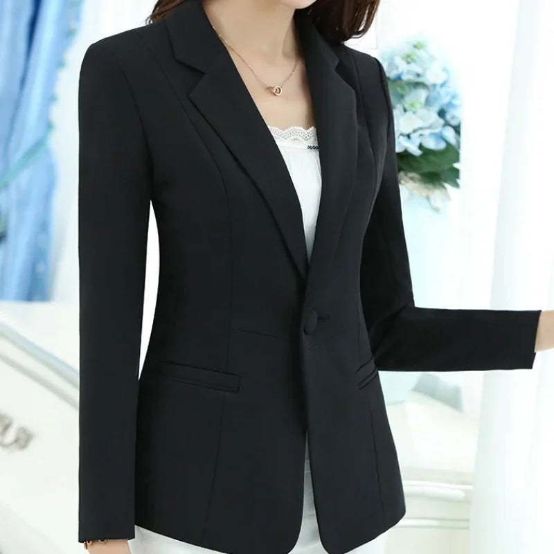 Elegant Pink Office Blazer for Women