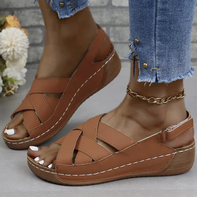 Lightweight Summer Wedge Heels – Casual Women’s Sandals