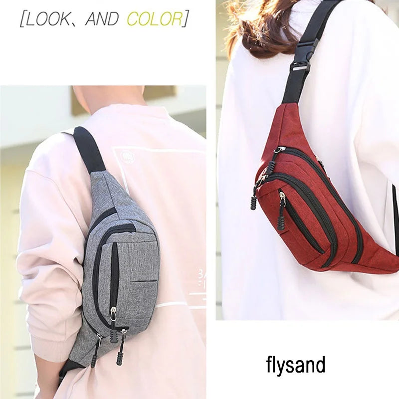 Waterproof Canvas Sports Waist & Messenger Bag