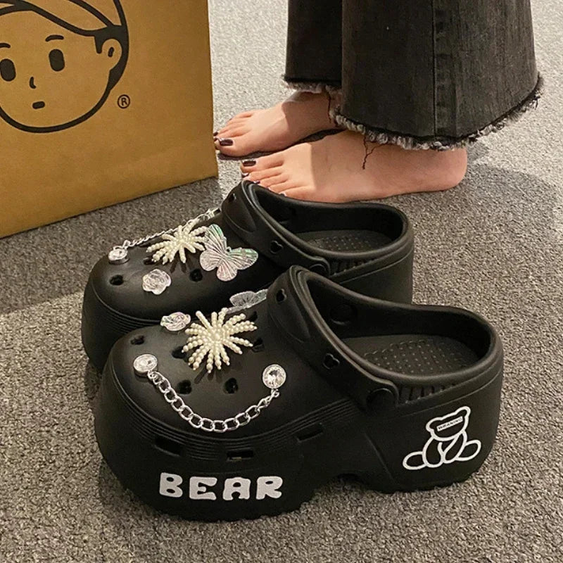 Soft EVA Platform Clogs – 2025 Garden & Beach Sandals