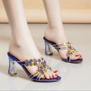 Diamond High Heel Sandals – Sexy Party Beach Slippers