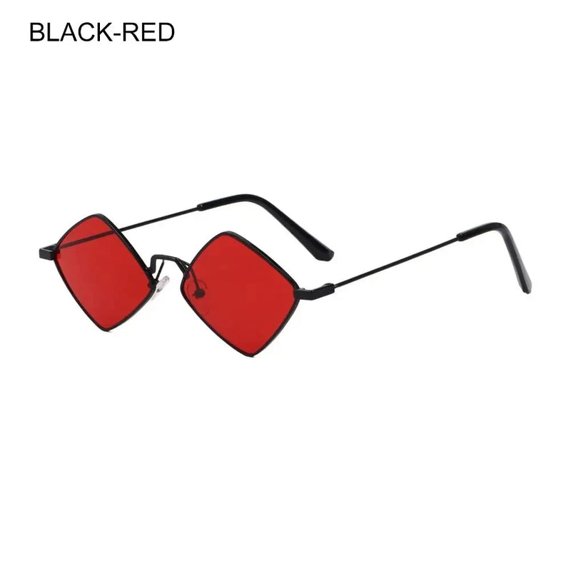 Irregular Rhombus Vintage Sunglasses – Small Frame Retro Alloy Shades