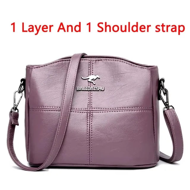 Luxury PU Leather Crossbody Handbag – Designer Style