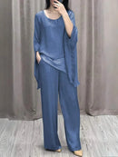 Batwing Sleeve & Wide-Leg Lounge Suit