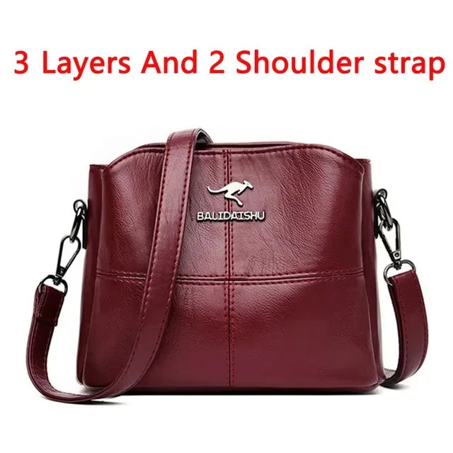 Luxury PU Leather Crossbody Handbag – Designer Style