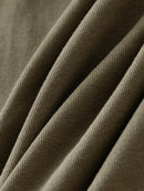 DUSHU Retro Round Neck Long Sleeve Tee