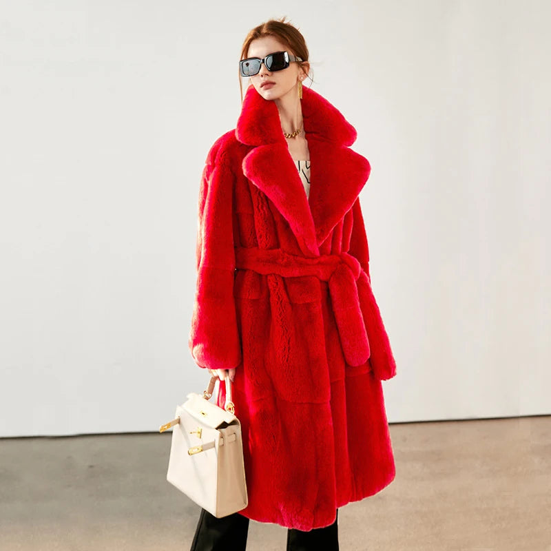 Soft Luxe Faux Rabbit Fur Overcoat