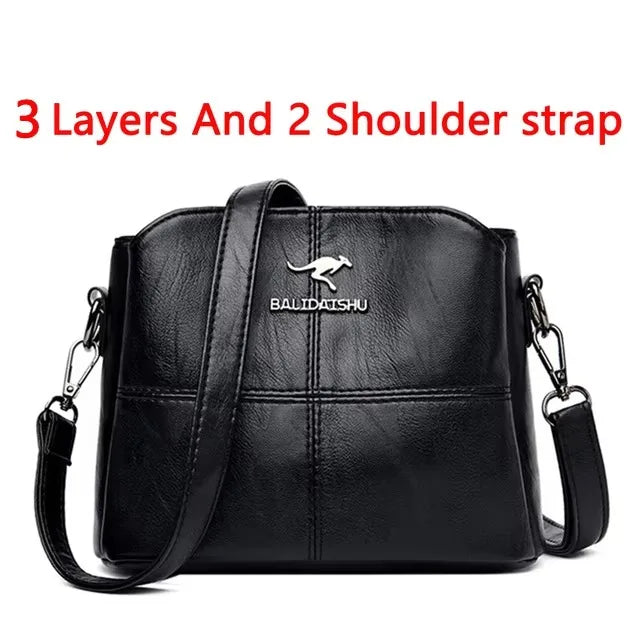 Luxury PU Leather Crossbody Handbag – Designer Style