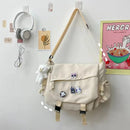 Nylon Large-Capacity Crossbody Messenger Bag – Unisex School Style