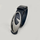 Unisex Y2K Goth Designer Belt – Punk 3.2cm Waistband in Black