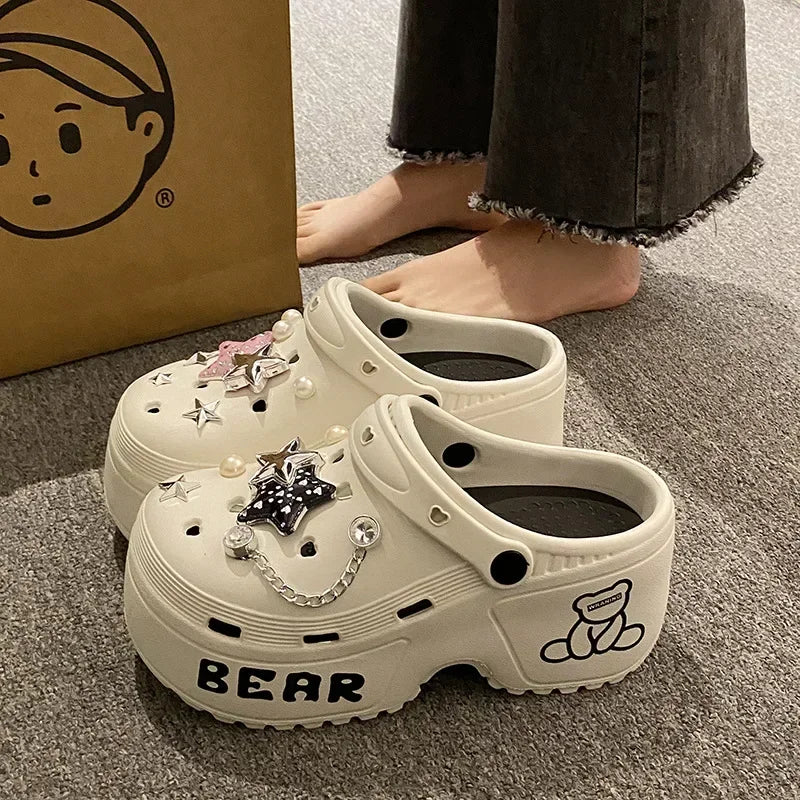 Soft EVA Platform Clogs – 2025 Garden & Beach Sandals