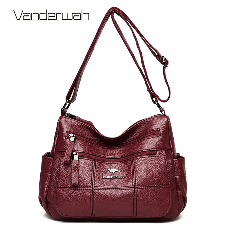 Luxury PU Leather Crossbody Handbag – Designer Style
