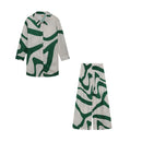 Printed Loose Shirt & Straight Pants Set