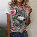 Gothic Wolf Oversized Graphic Tee