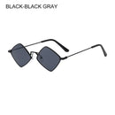 Irregular Rhombus Vintage Sunglasses – Small Frame Retro Alloy Shades