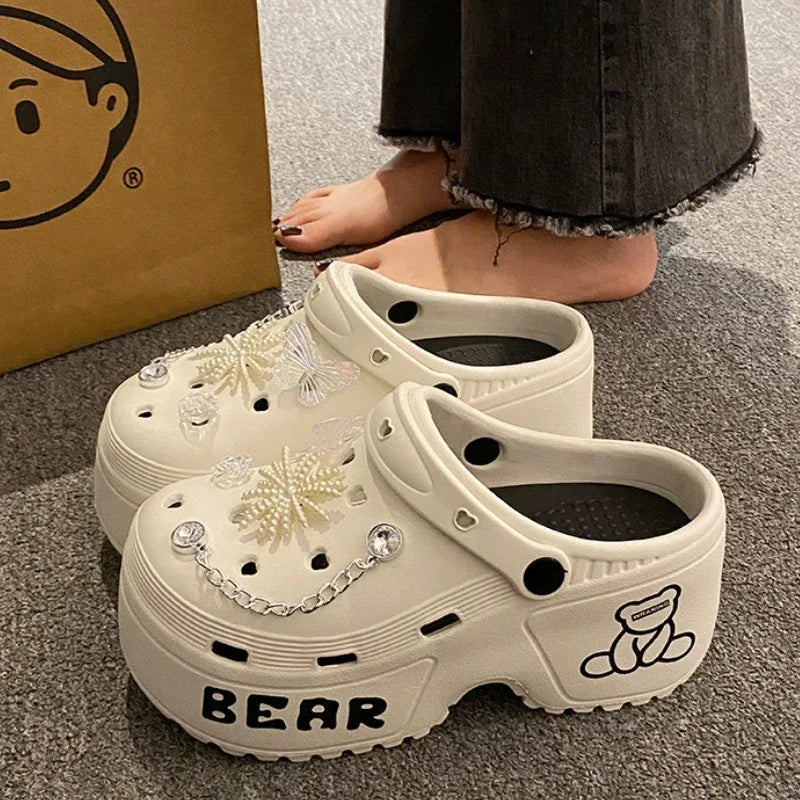 Soft EVA Platform Clogs – 2025 Garden & Beach Sandals