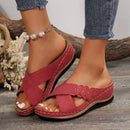 Casual Open Toe Slip-On Sandals – Plus Size Women’s Footwear