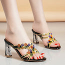 Diamond High Heel Sandals – Sexy Party Beach Slippers