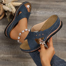 Casual Open Toe Slip-On Sandals – Plus Size Women’s Footwear