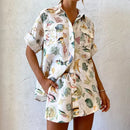 Fish Print Shirt & Shorts Holiday Set