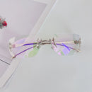 Y2K Rimless Futuristic Sunglasses – Korean Tech-Style Shades