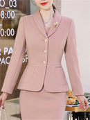 Pearl Detail Blazer & Sleeveless Dress Set