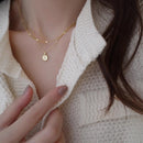 Gold-Plated Stacked Choker – Minimalist Chain Necklace Gift for Women