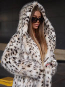 Luxe Plush Faux Fox Fur Overcoat