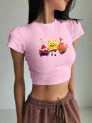 Spongebob & Patrick Crop Tee