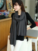 Warm Cashmere Like Monochrome Scarf Shawl